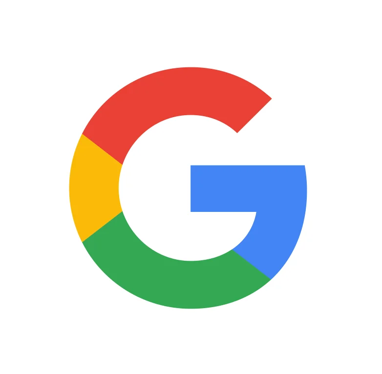 Google logo with vibrant colors in a circular design