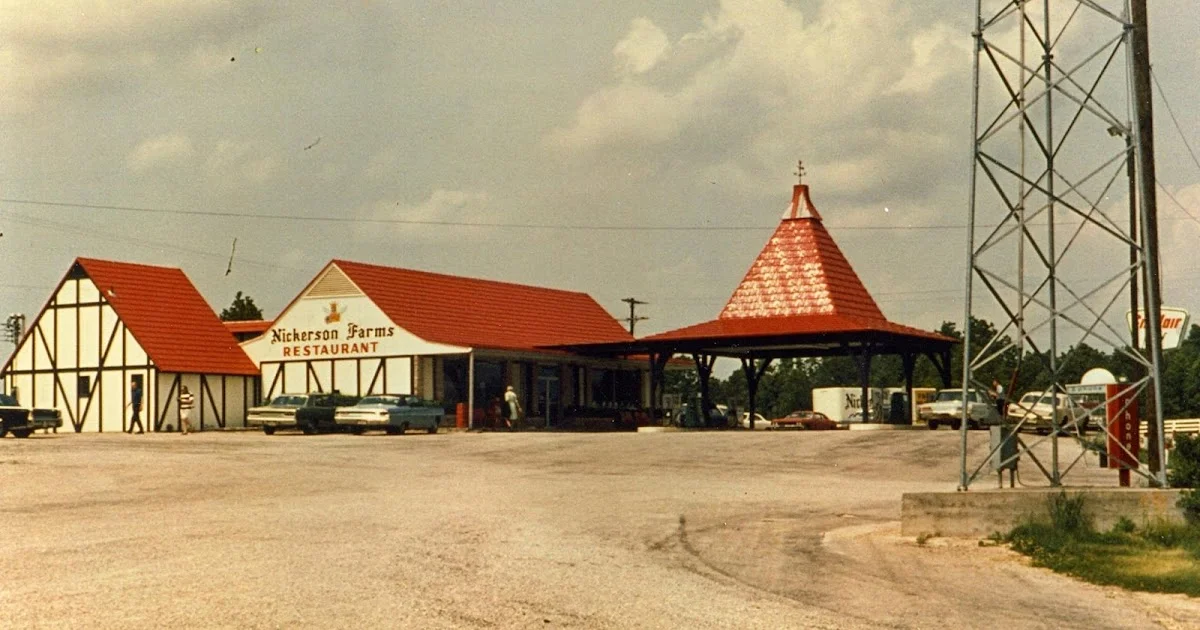 Nickerson Farms restaurant exterior with unique architecture