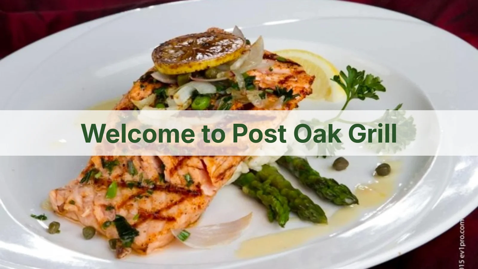 Elegant restaurant entrance of Post Oak Grill serving signature salads, Gulf Coast seafood and classic New American entrees.