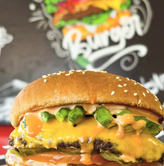 #8 Avocado bacon Cheese Burger