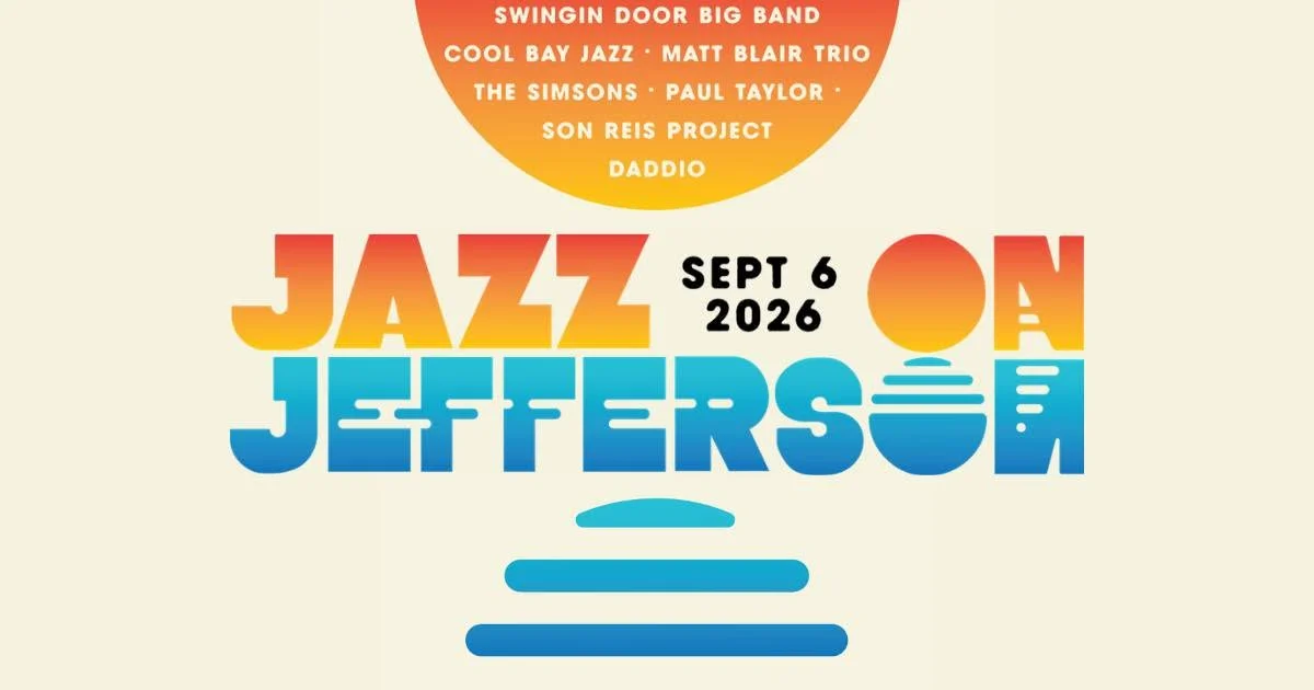 Promotional poster for Jazz on Jefferson music festival