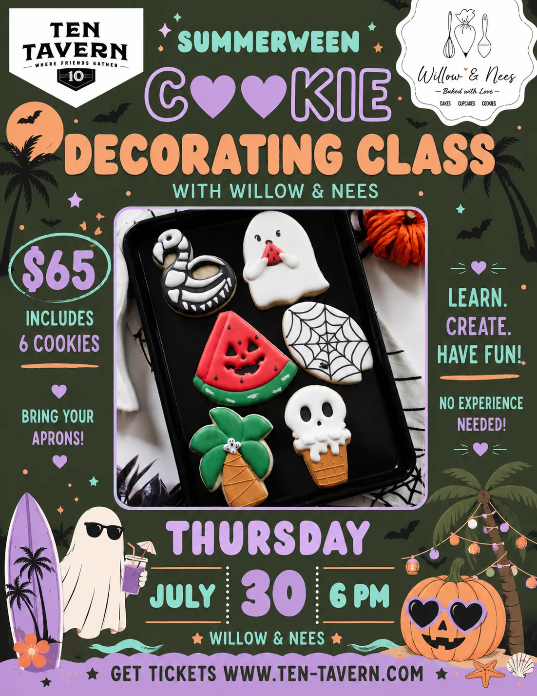Summerween Cookie Decorating