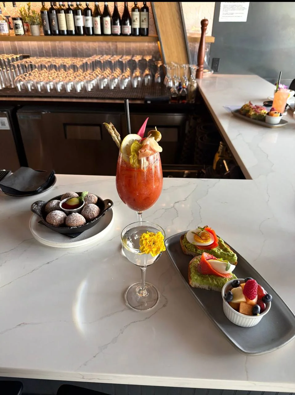 A beautifully plated dish showcasing vibrant colors and fresh ingredients.