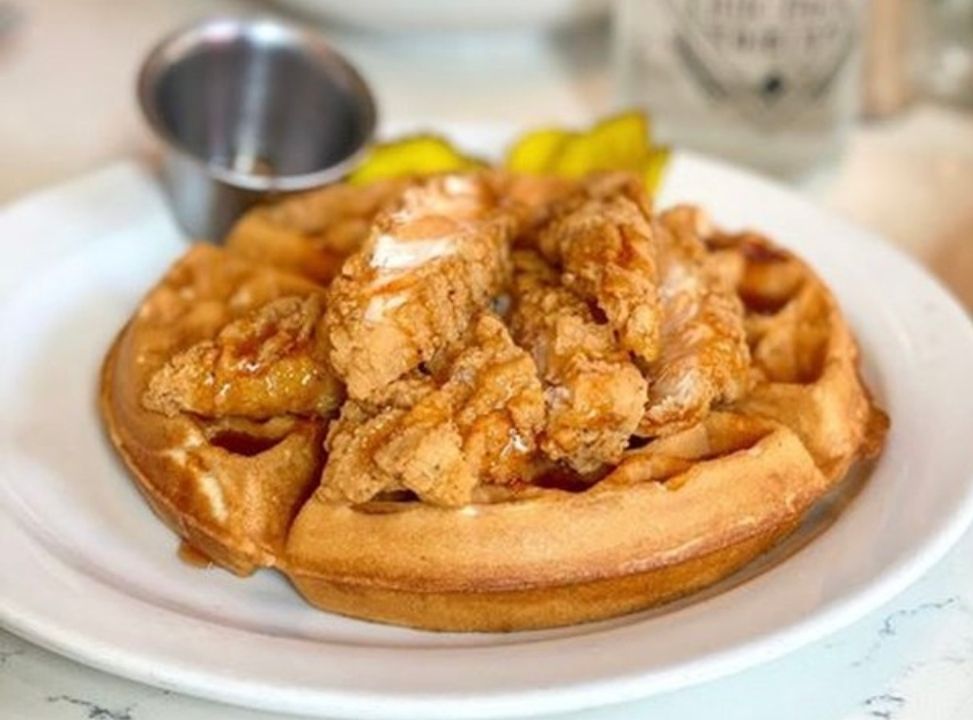 CHICKEN AND WAFFLE at Little Duck Diner