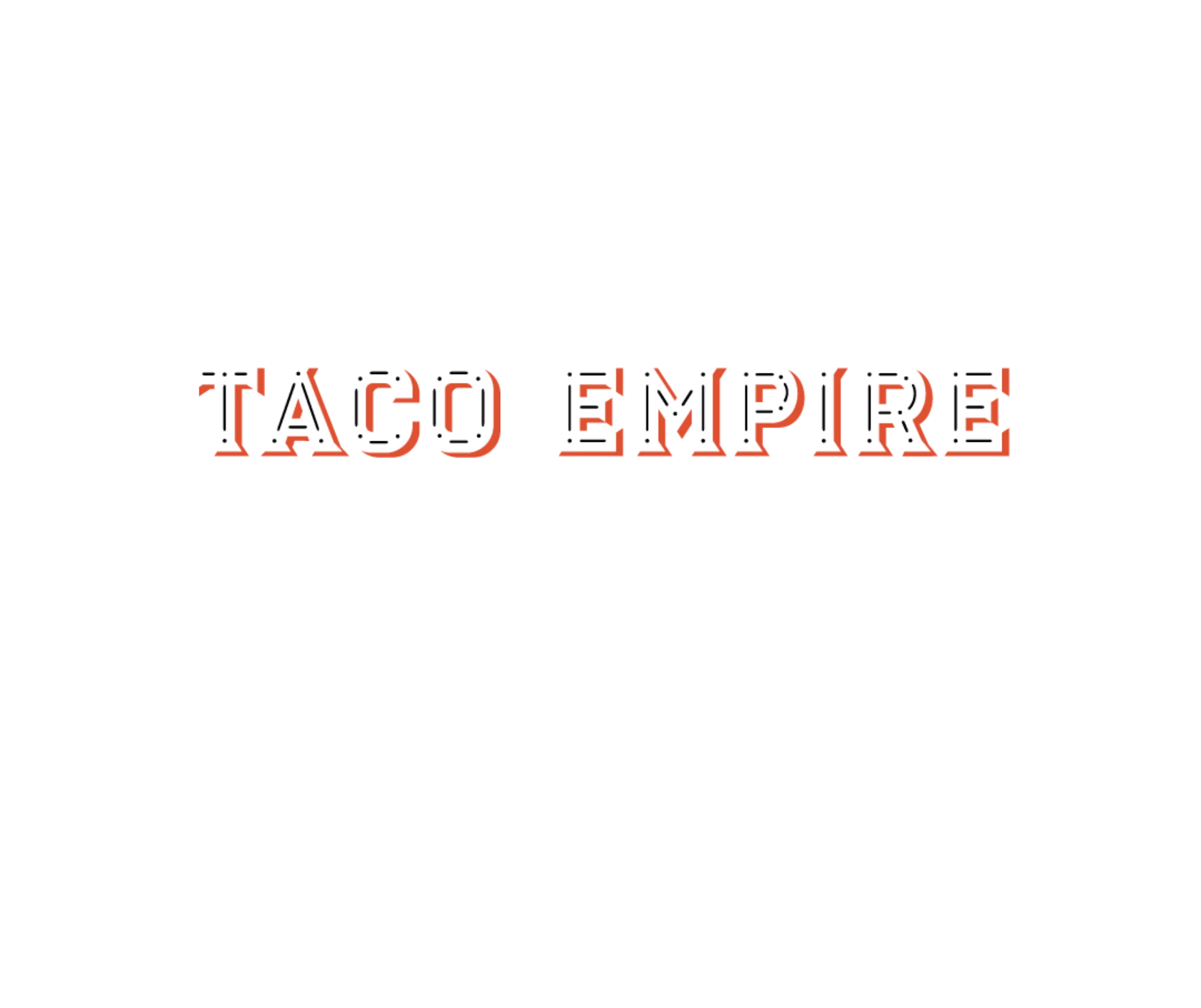 Exterior view of Taco Empire restaurant in Oklahoma, established 2022.
