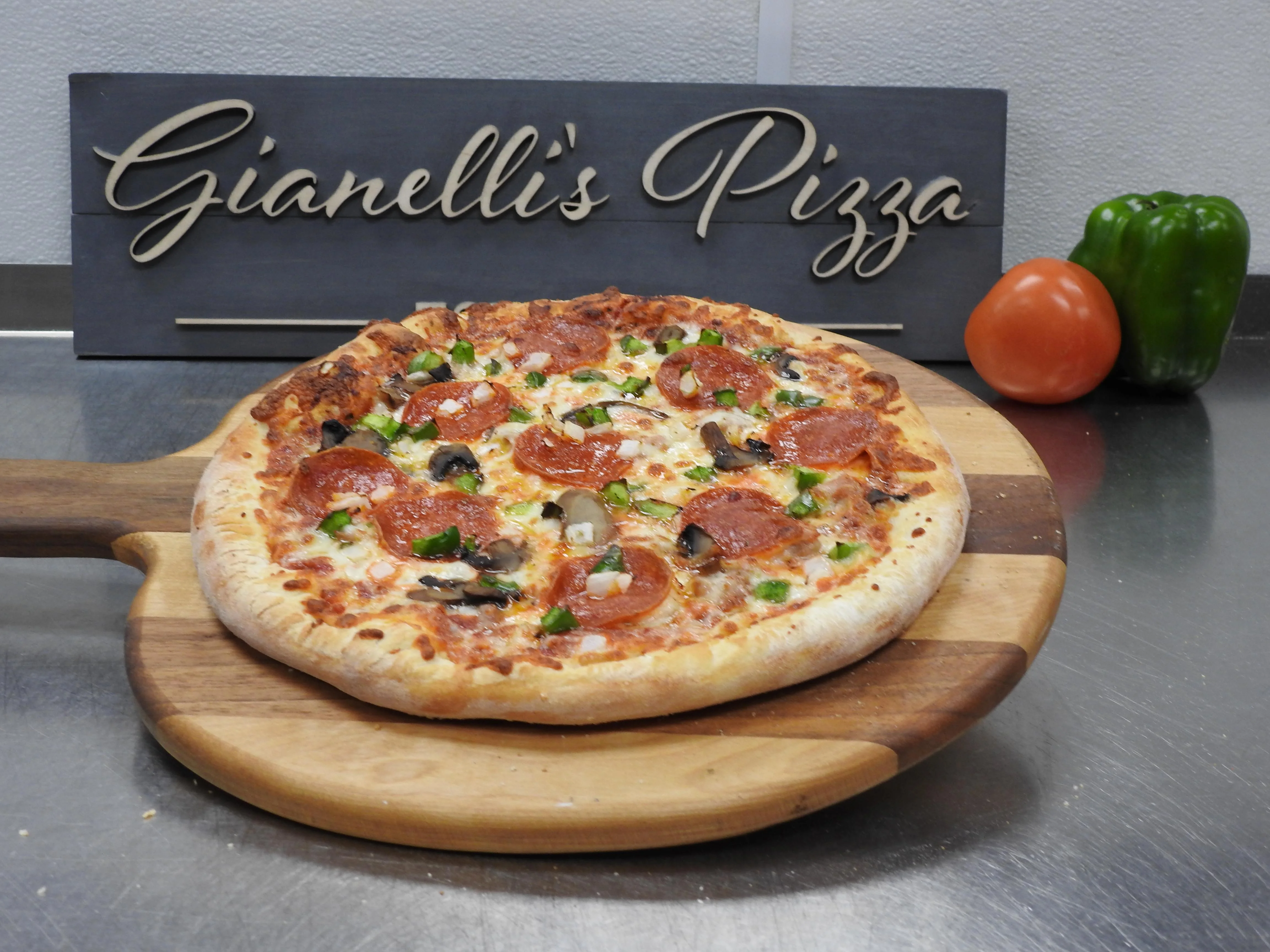 Pepperoni pizza from Gianelli's restaurant