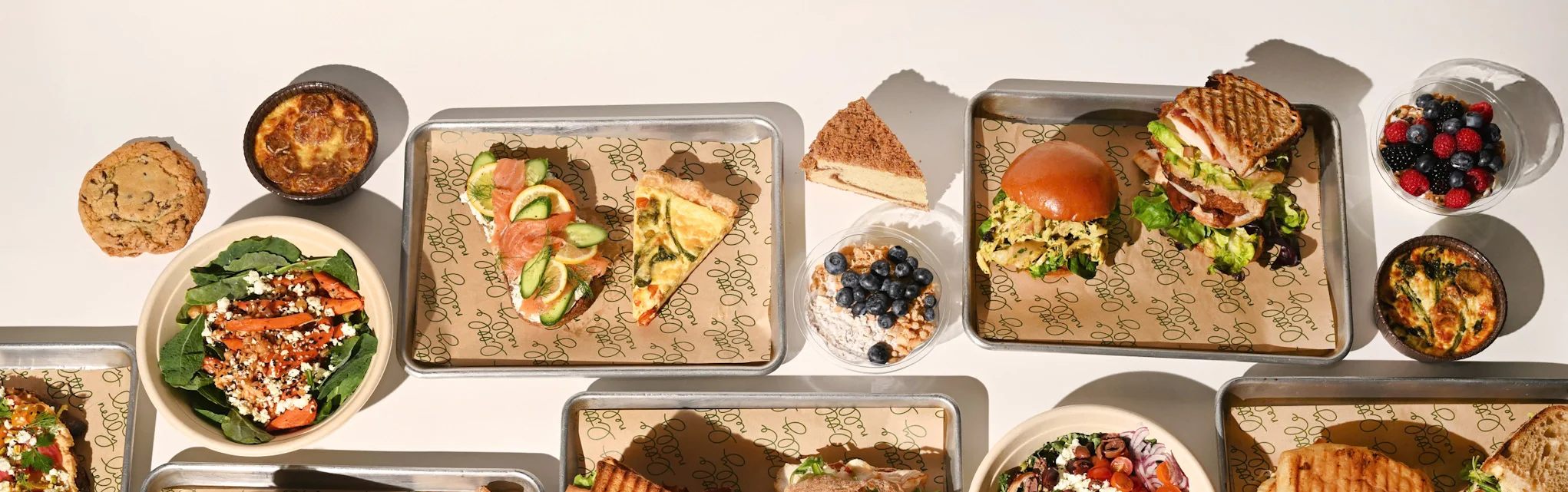 Banner Image Showing Sandwiches and Salads