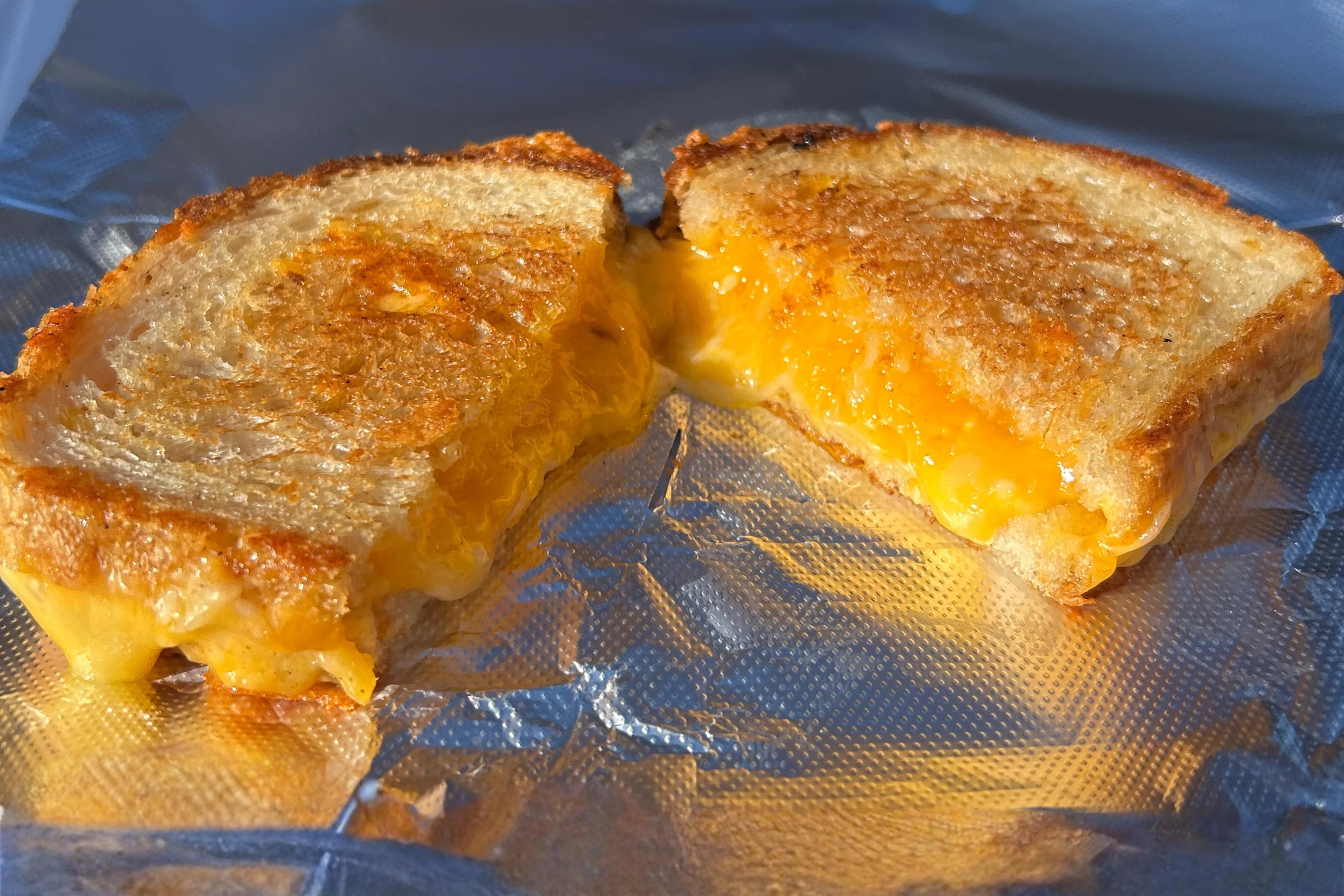 2. Plain grilled cheese