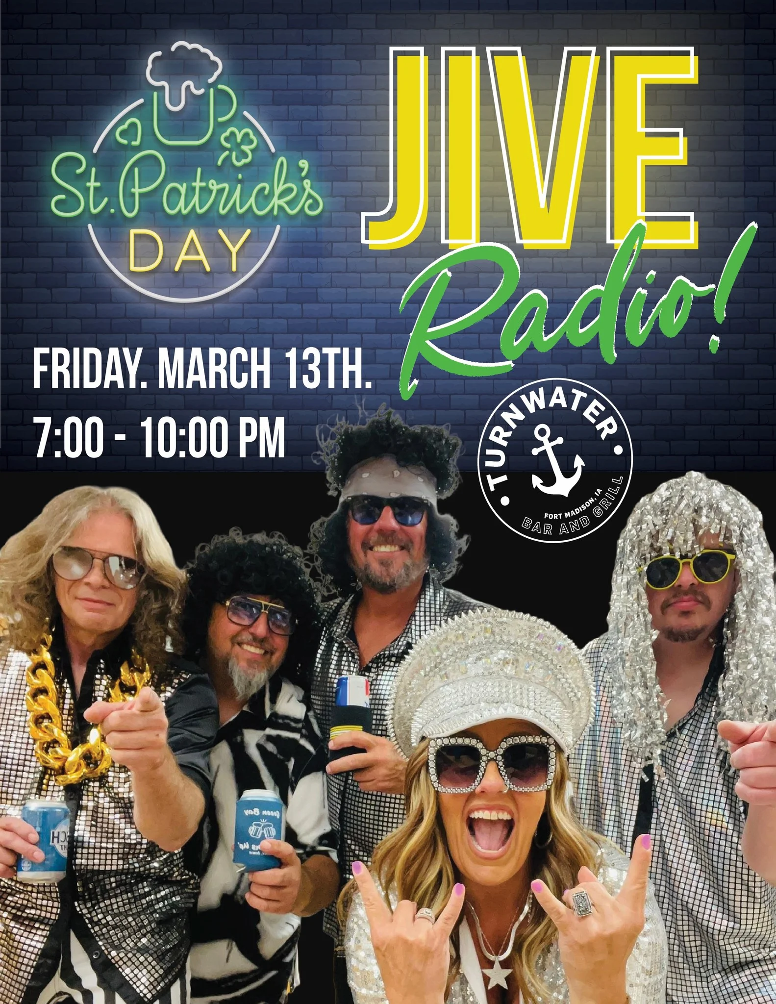 Festive St. Patrick's Day event with live music and vibrant costumes