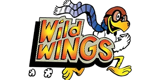 Logo of Wild Wings featuring a cartoon bird in a scarf
