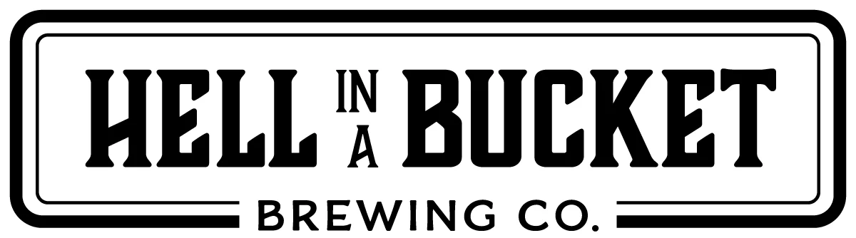 Logo of a brewing company featuring bold typography and a simple border.