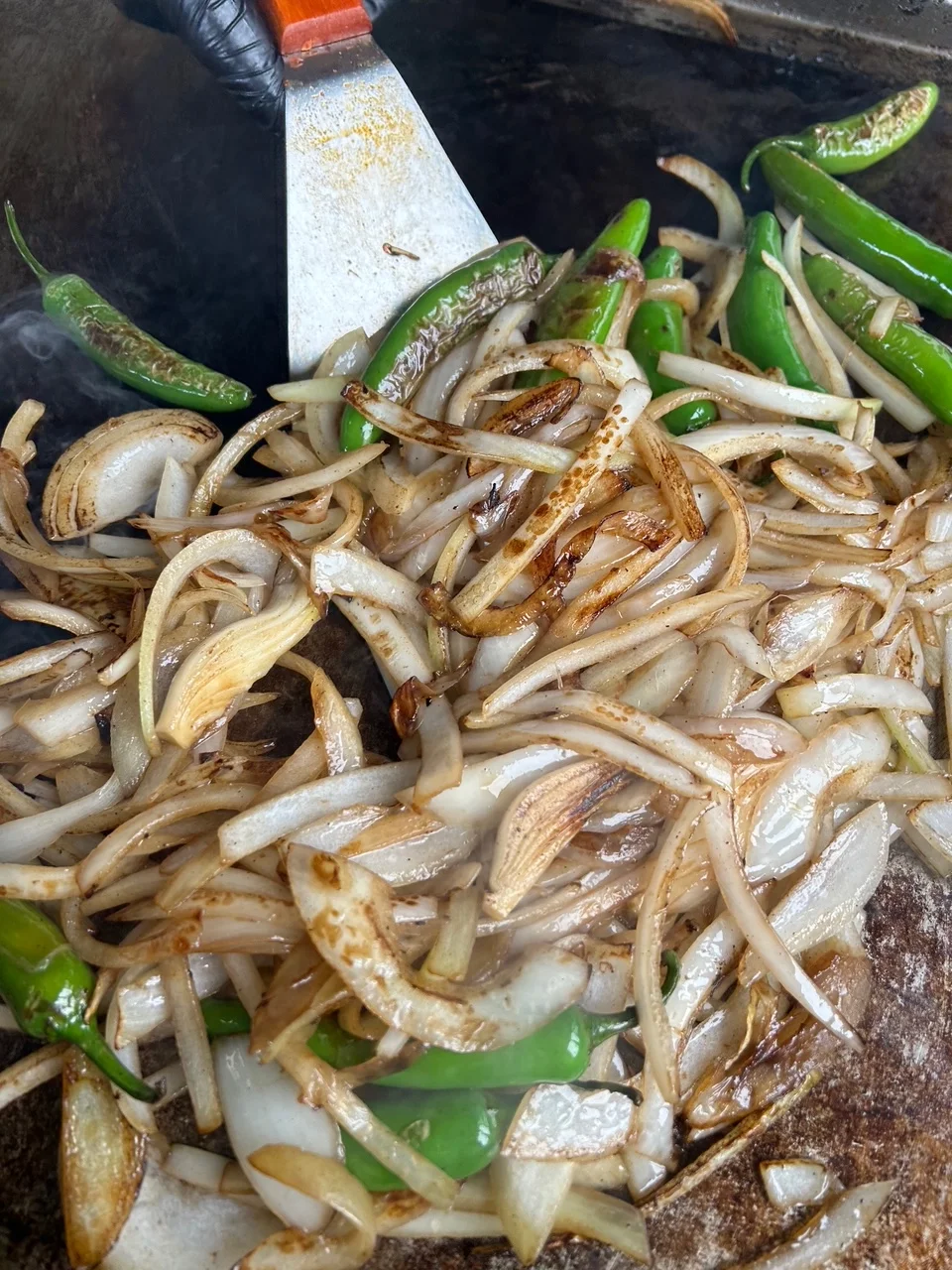 Grilled onions 