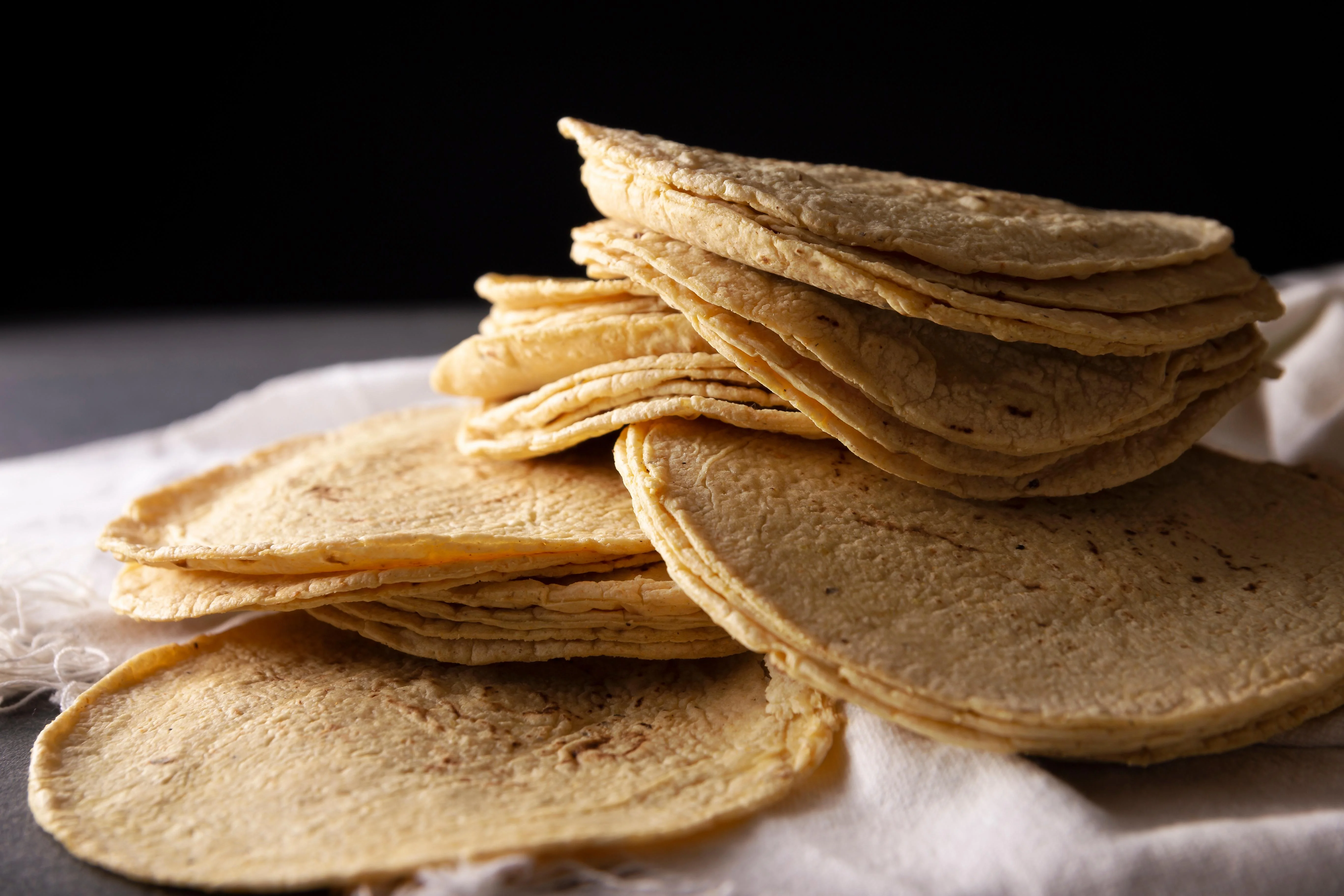 Dozen soft corn tortillas
