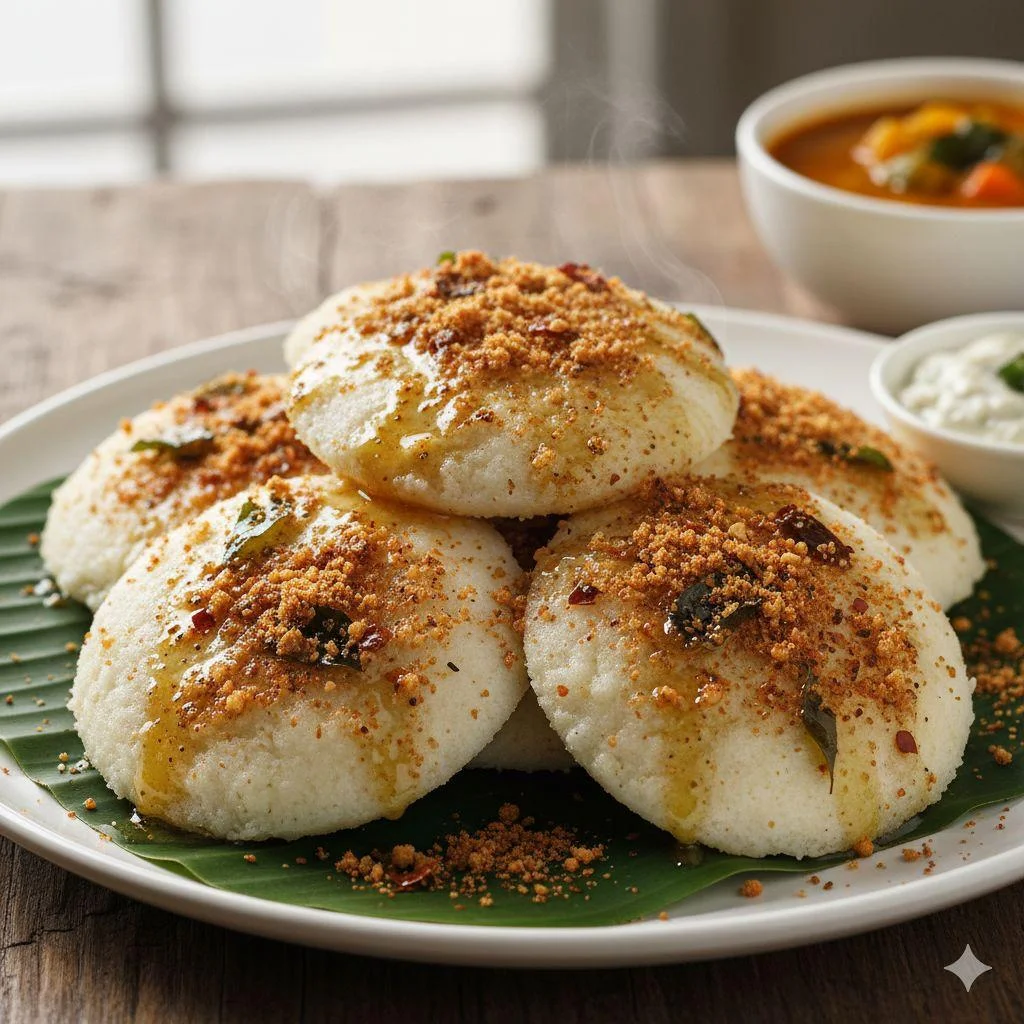 Ghee Karam Idly(3Pcs)
