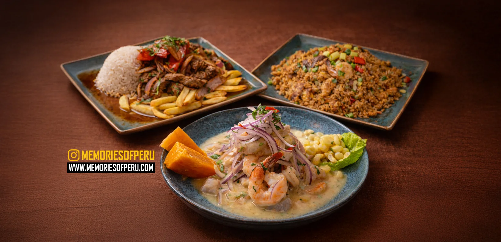Peruvian ceviche with shrimp and sweet potato