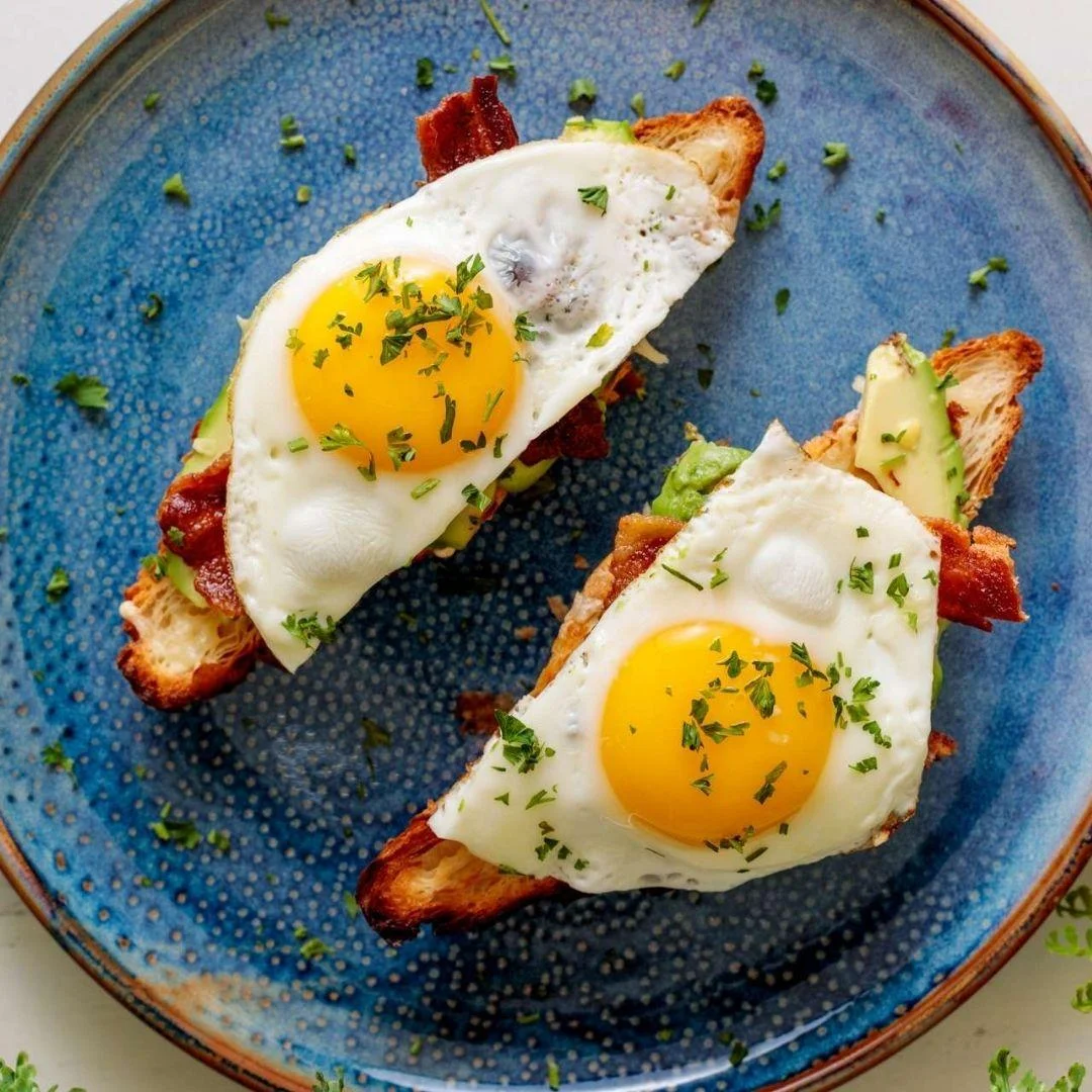 Open Face Egg Croissant