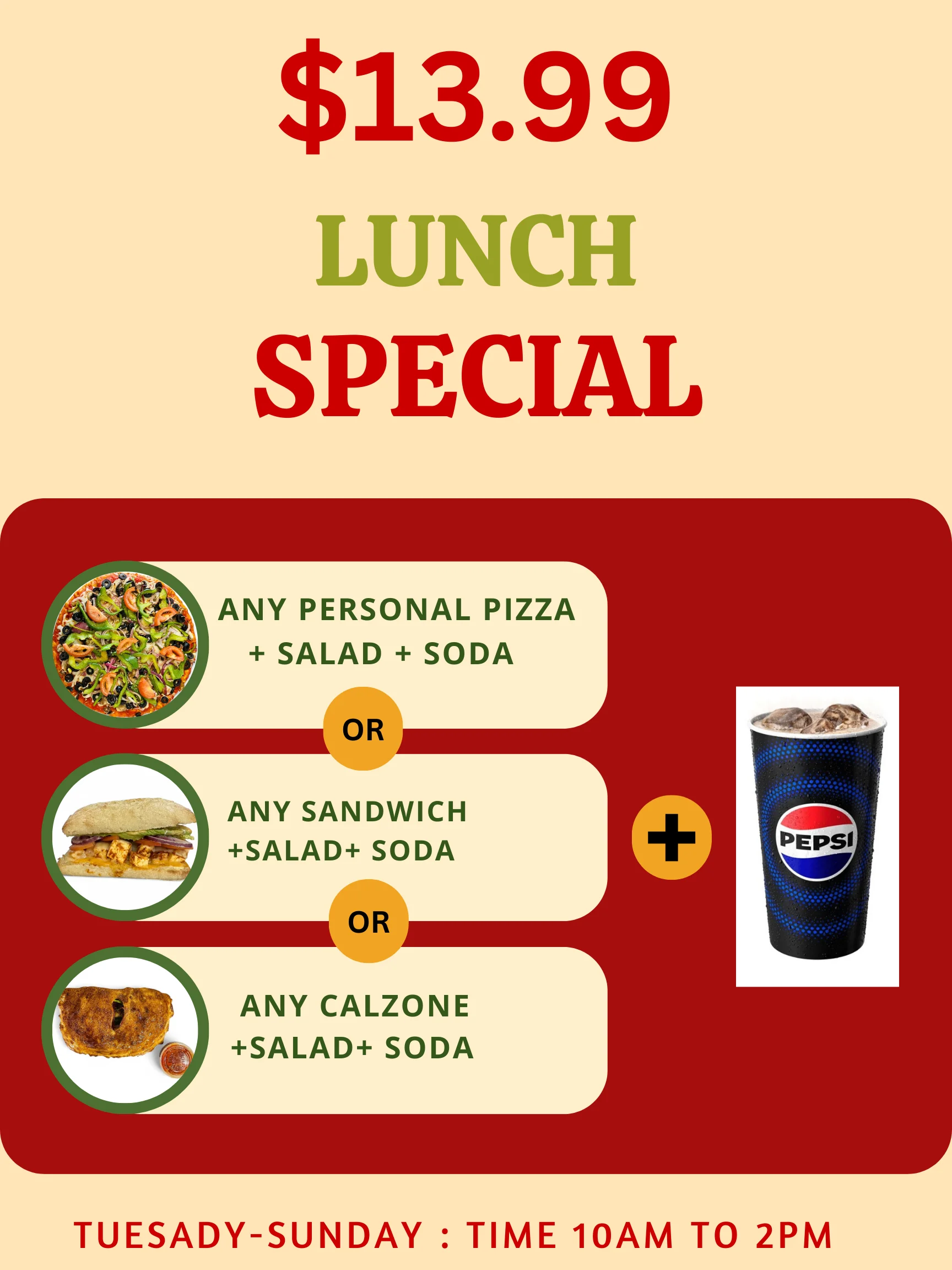Lunch Specials