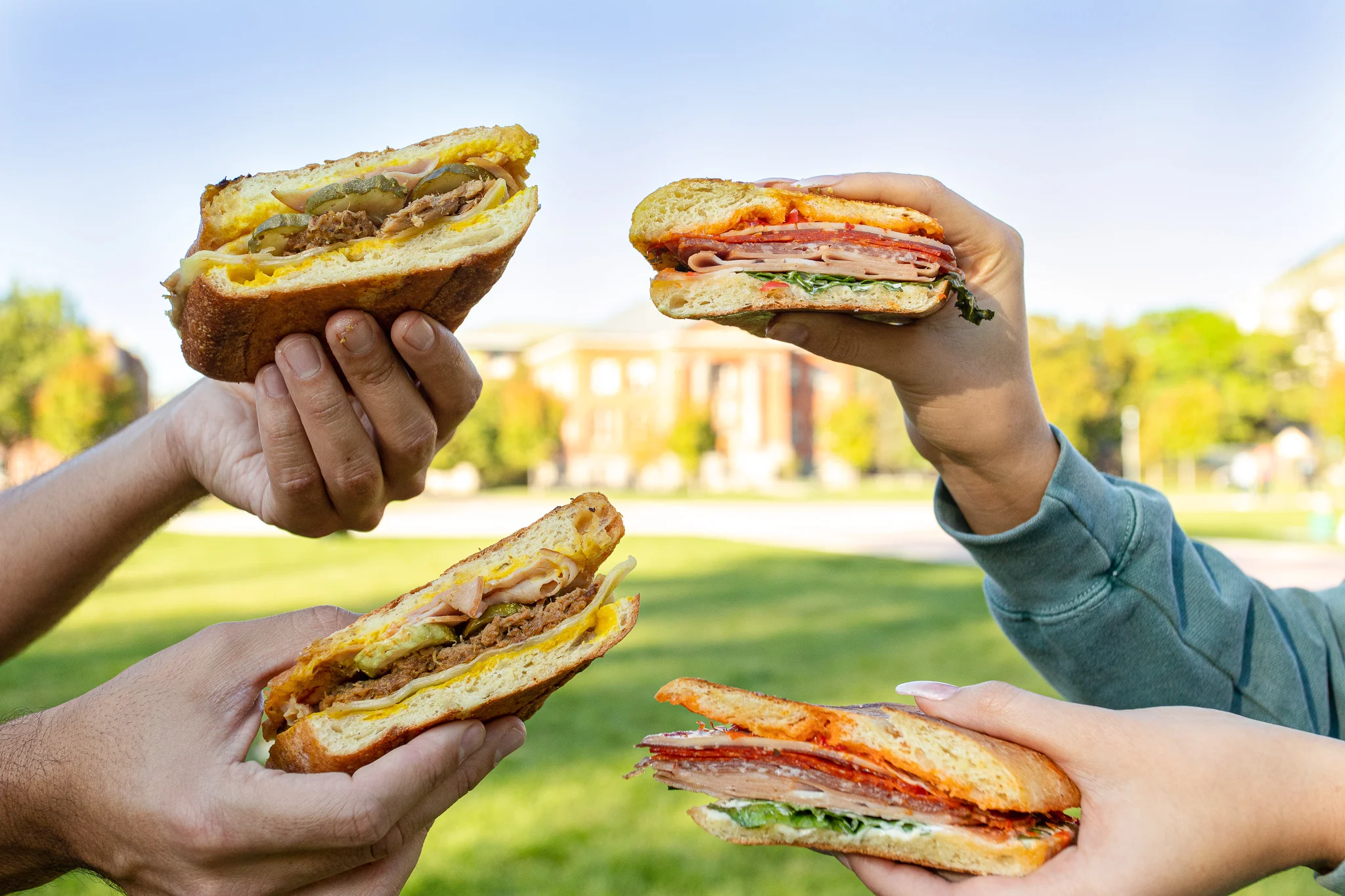 sandwich hands