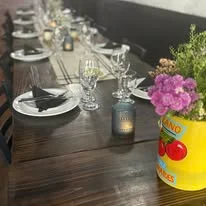 Delicious gourmet burger with fresh toppings on a wooden table