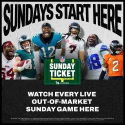 NFL Sunday Ticket promotional image for out-of-market games