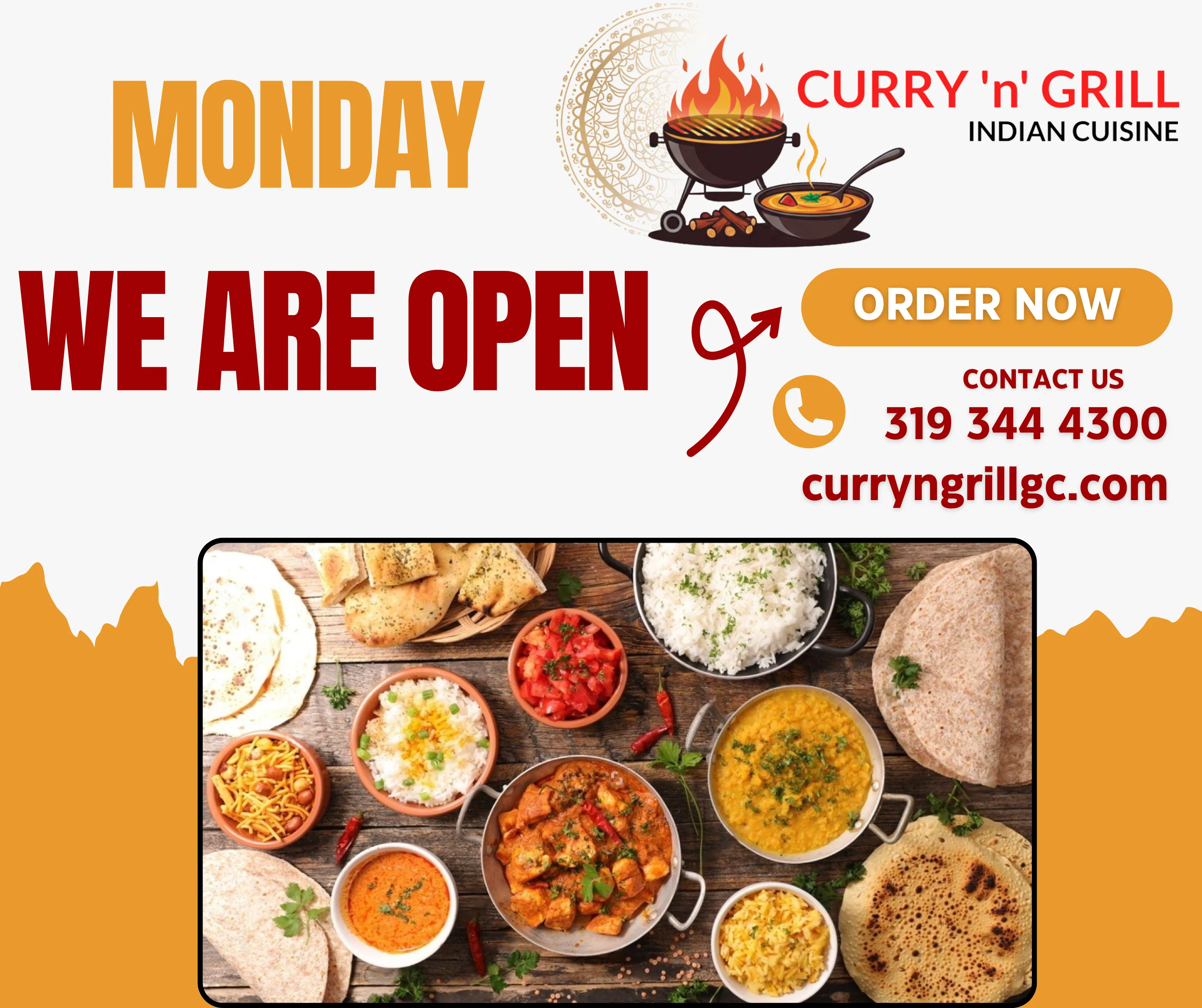 We are OPEN Every MOnday