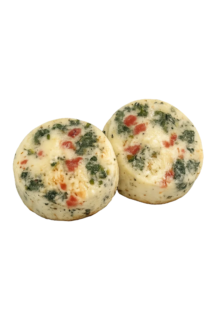 Egg Bites Spinach & Bell Peppers