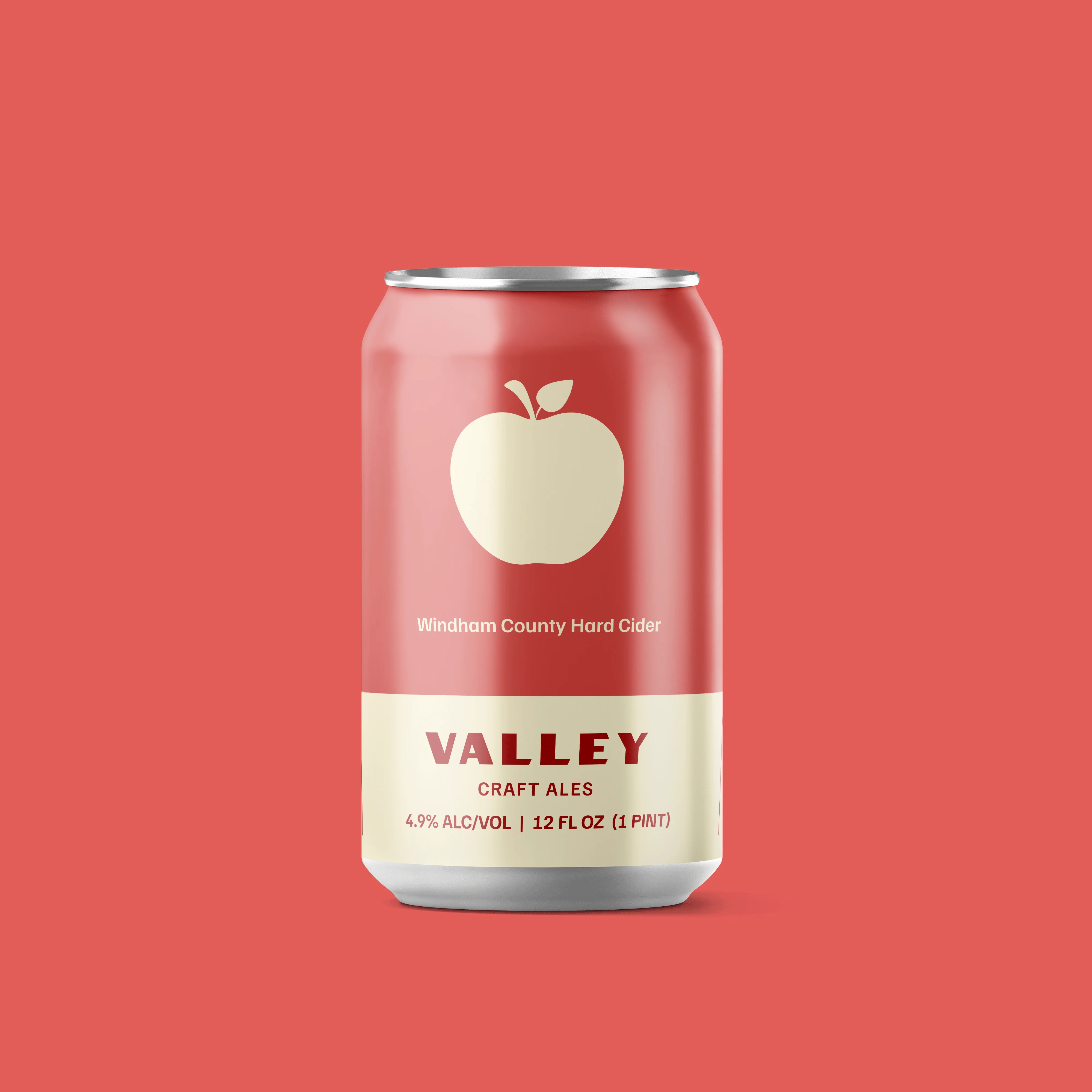 Windham County Hard Cider can with apple logo