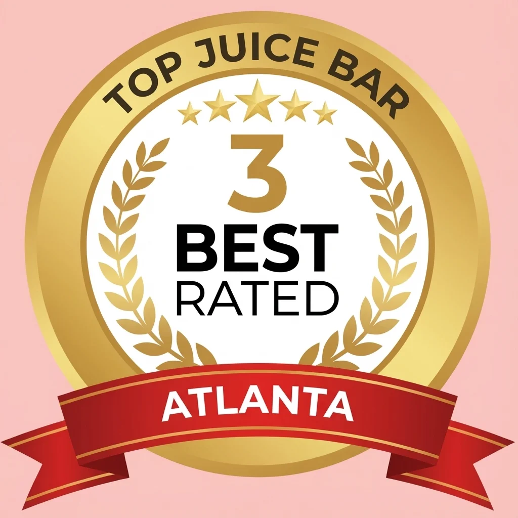 Award badge for top juice bar in Atlanta