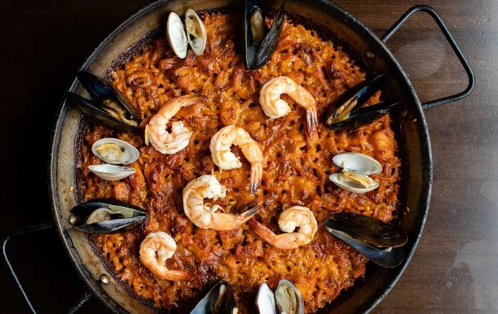 Seafood Paella.