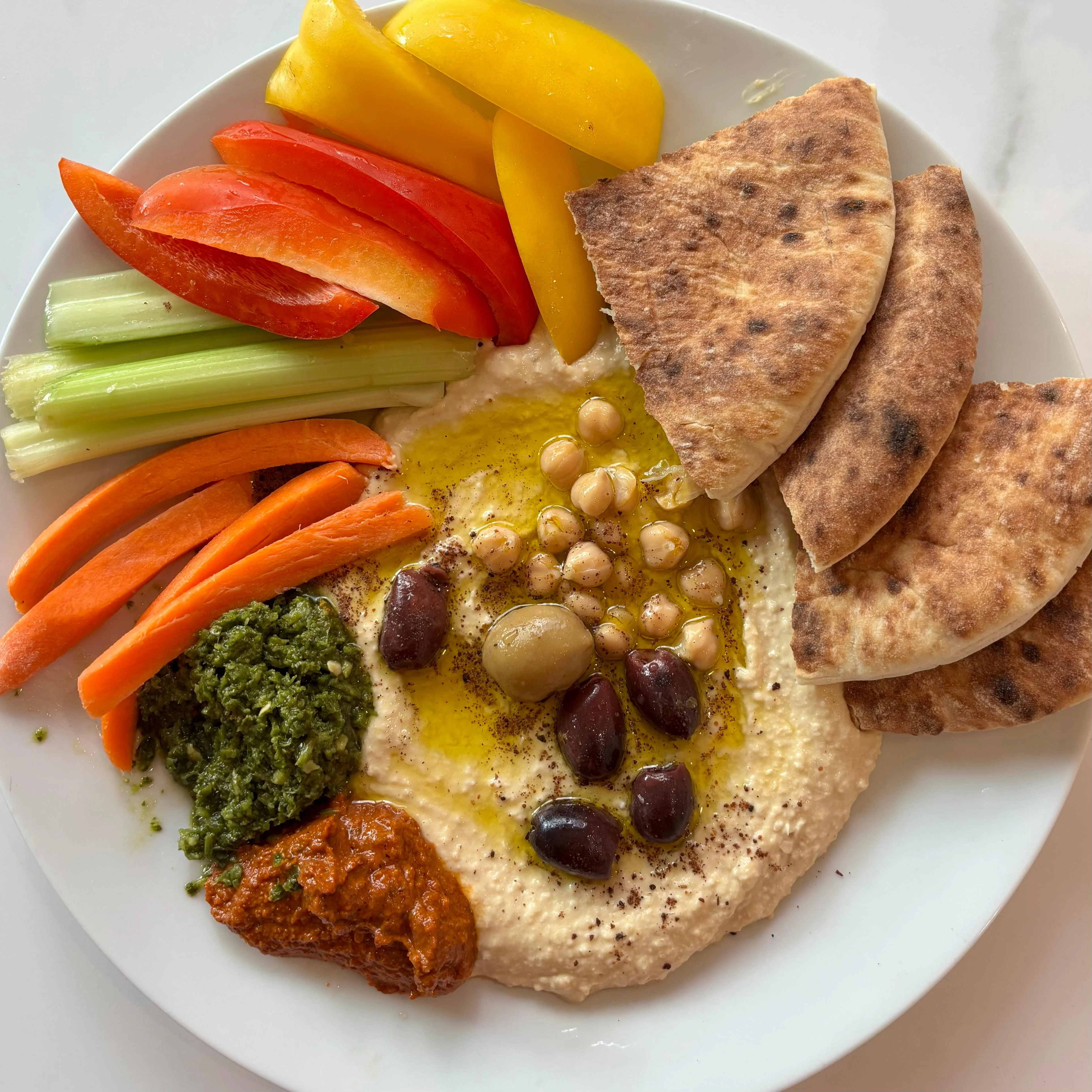 Sarice's Harissa & Hummus Plate