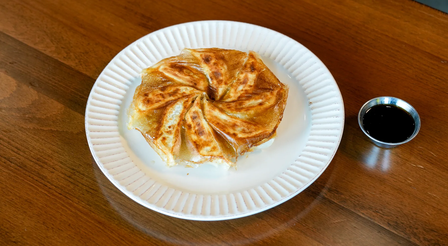 Crispy Korean-style scallion pancake
