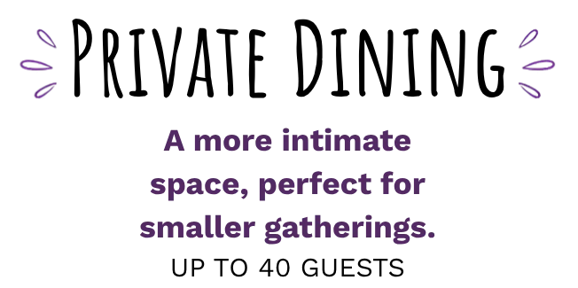 Cozy restaurant space for intimate gatherings