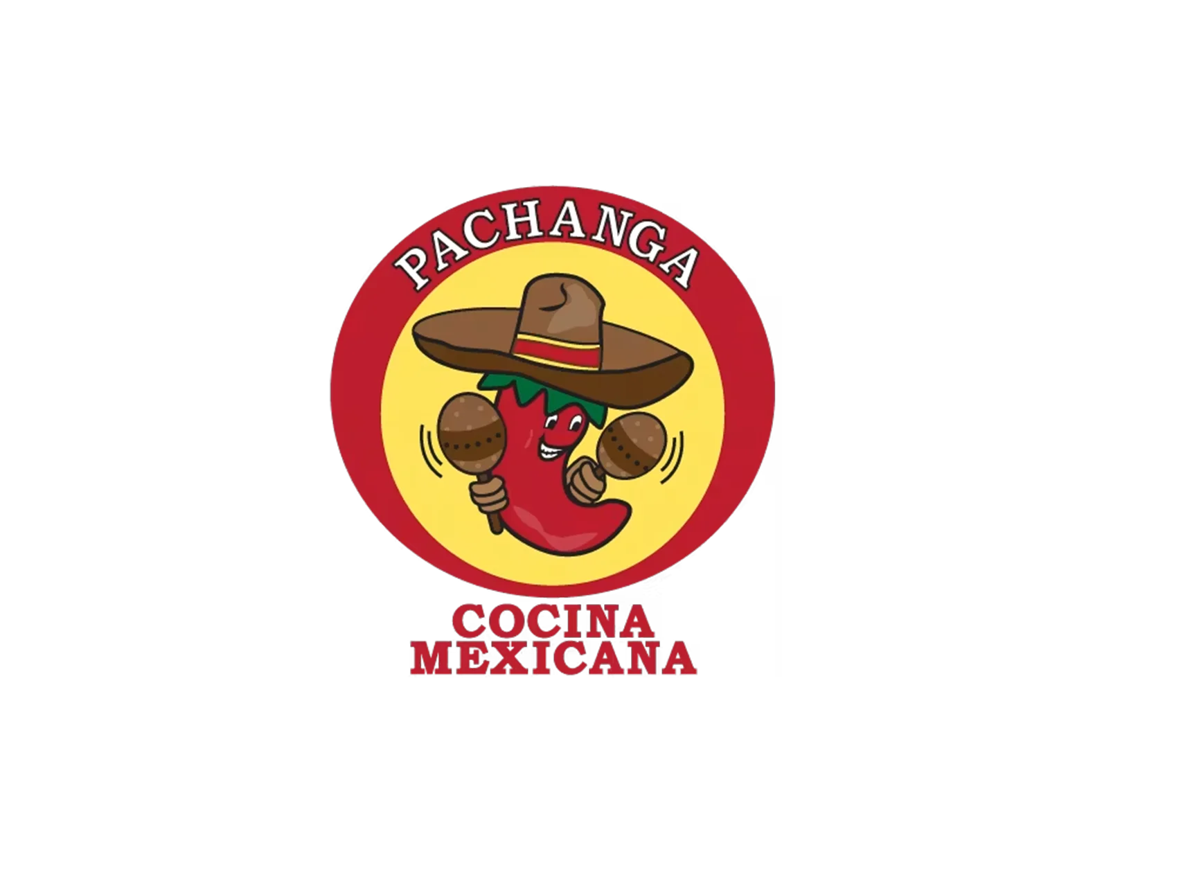 Colorful logo of Pachanga featuring a dancing chili pepper