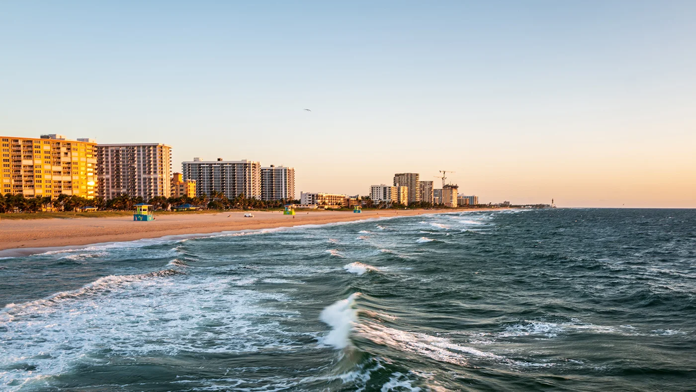 View of Pompano Beach, FL from The SandBar