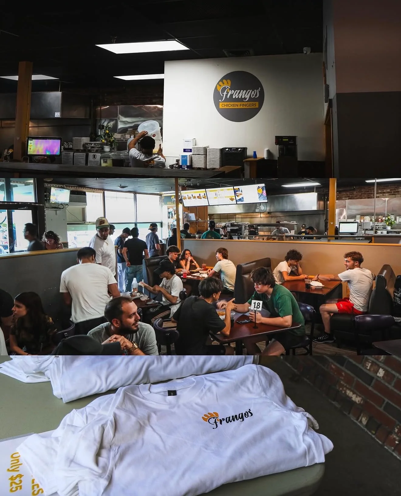 Packed Restaurant for Frangos Car Meet