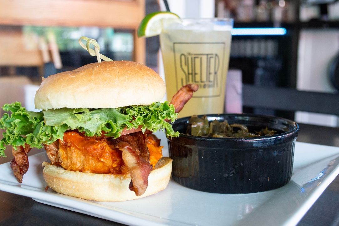 Southern Chicken Sammy at The Shelter Kitchen + Bar