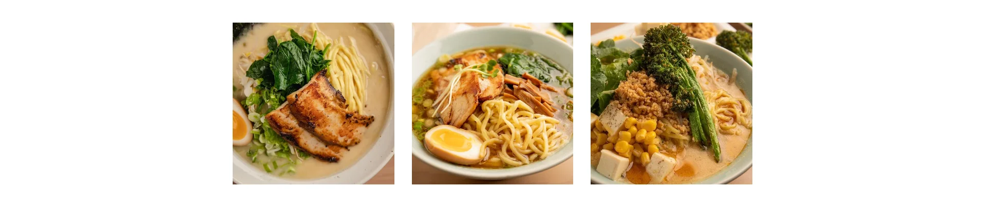 Japanese pork belly rice bowl with greens and soft egg