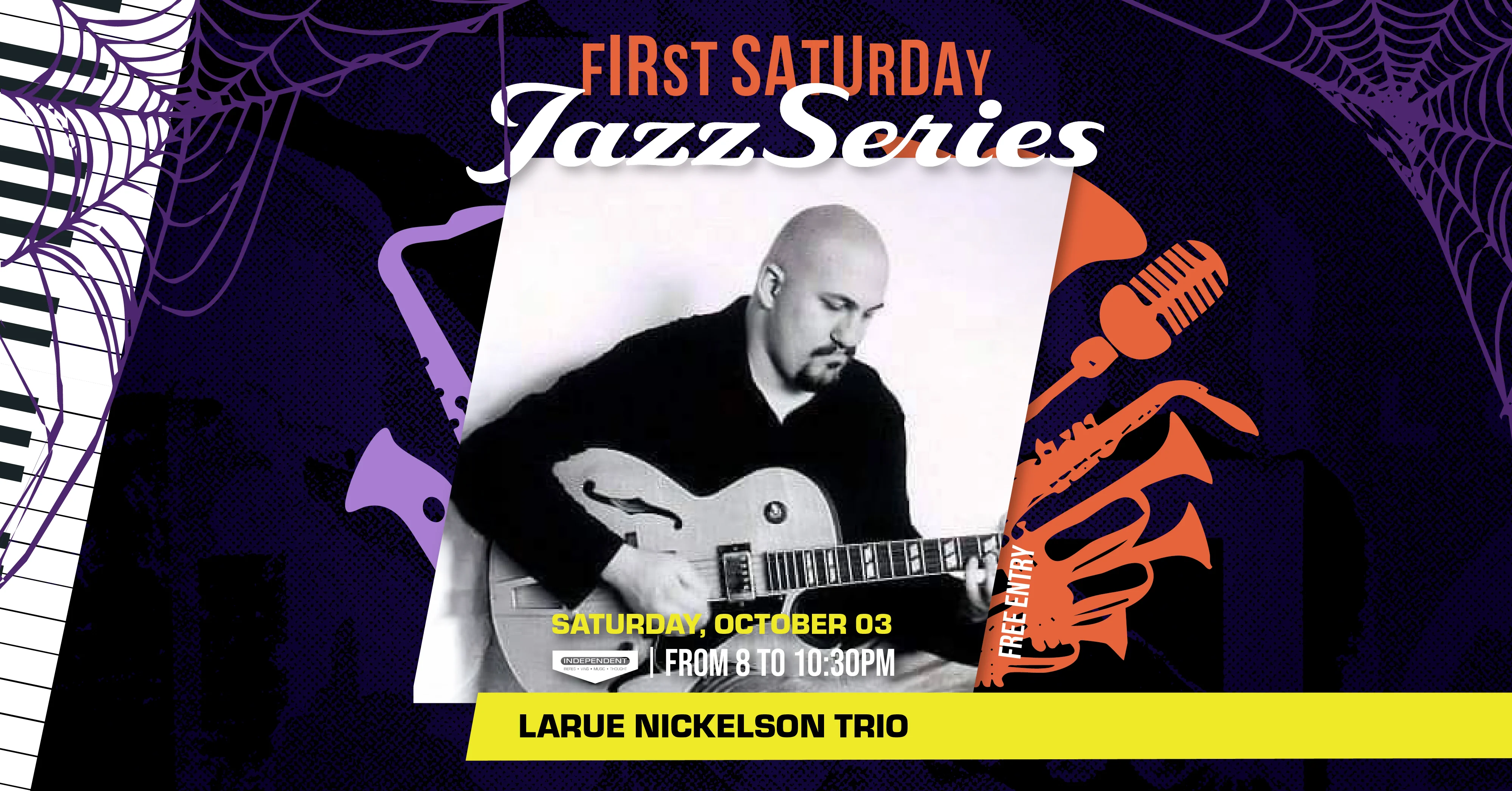 Promotional image for Indie Music event featuring James Suggs.