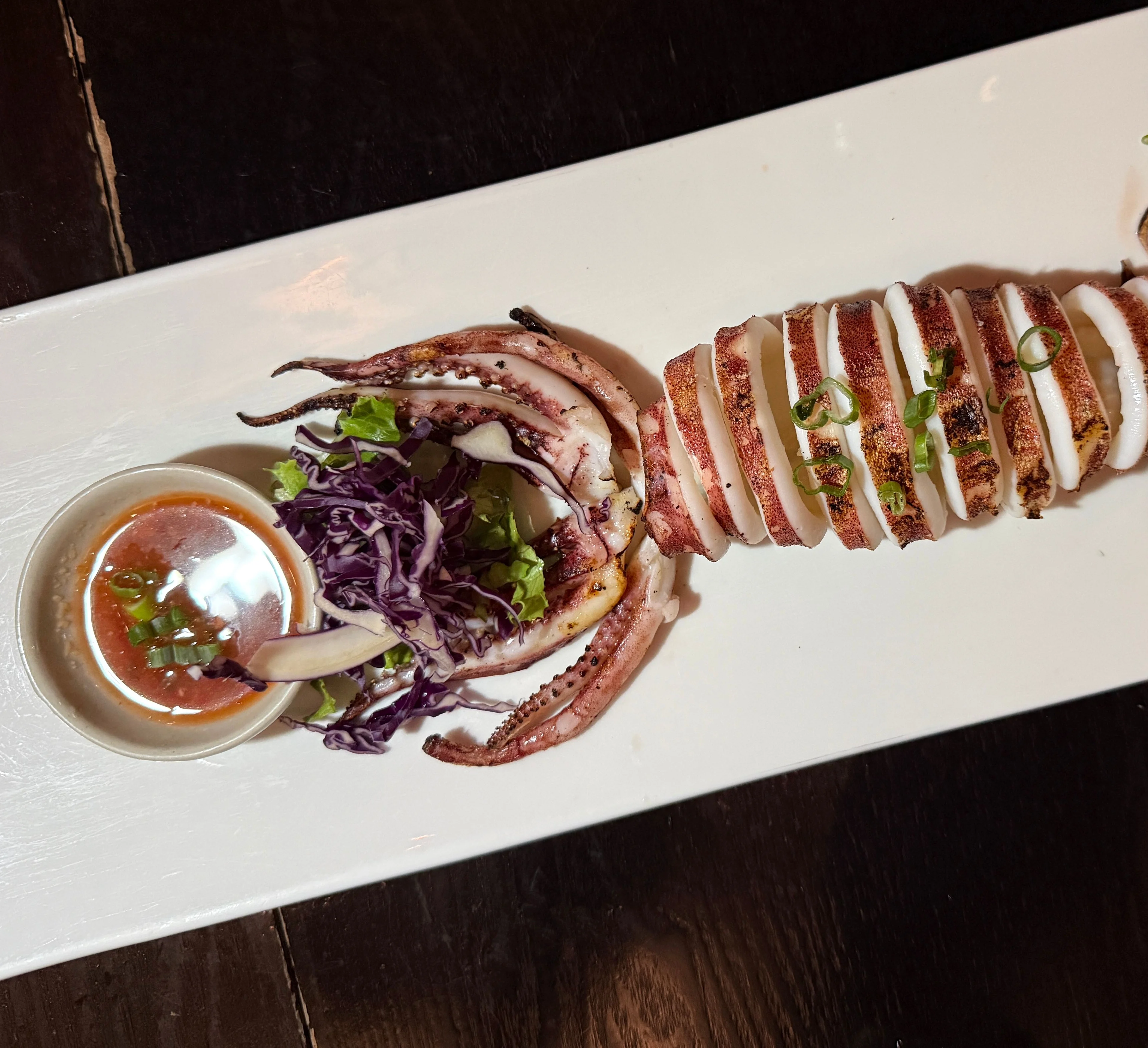Thai papaya salad with crispy pork rinds