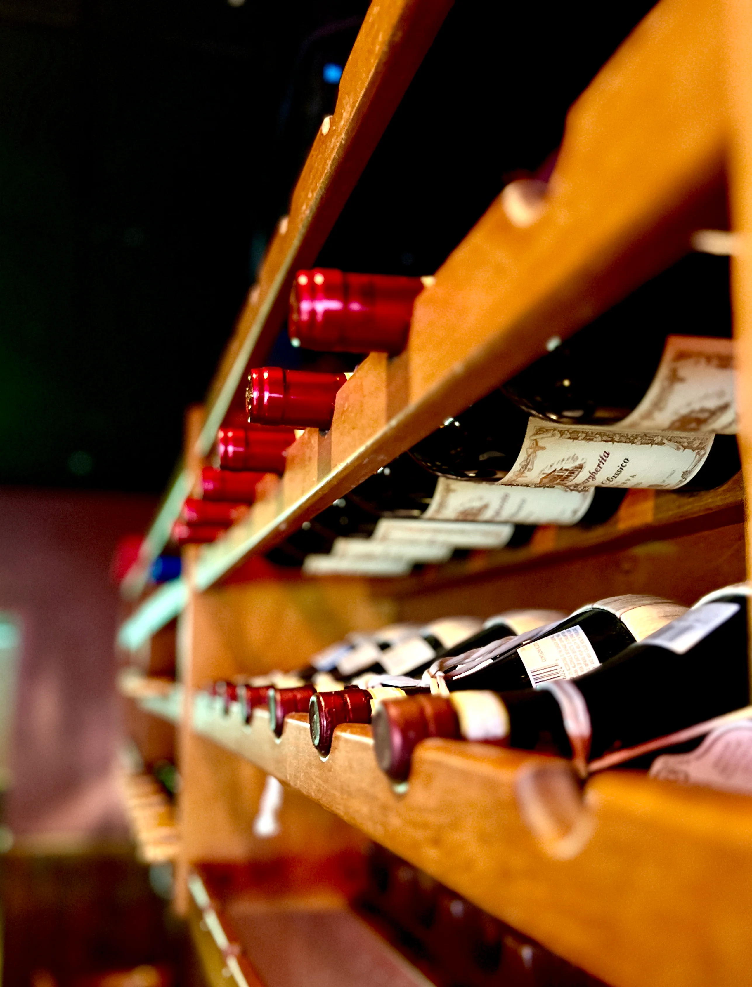 Row of alcohol