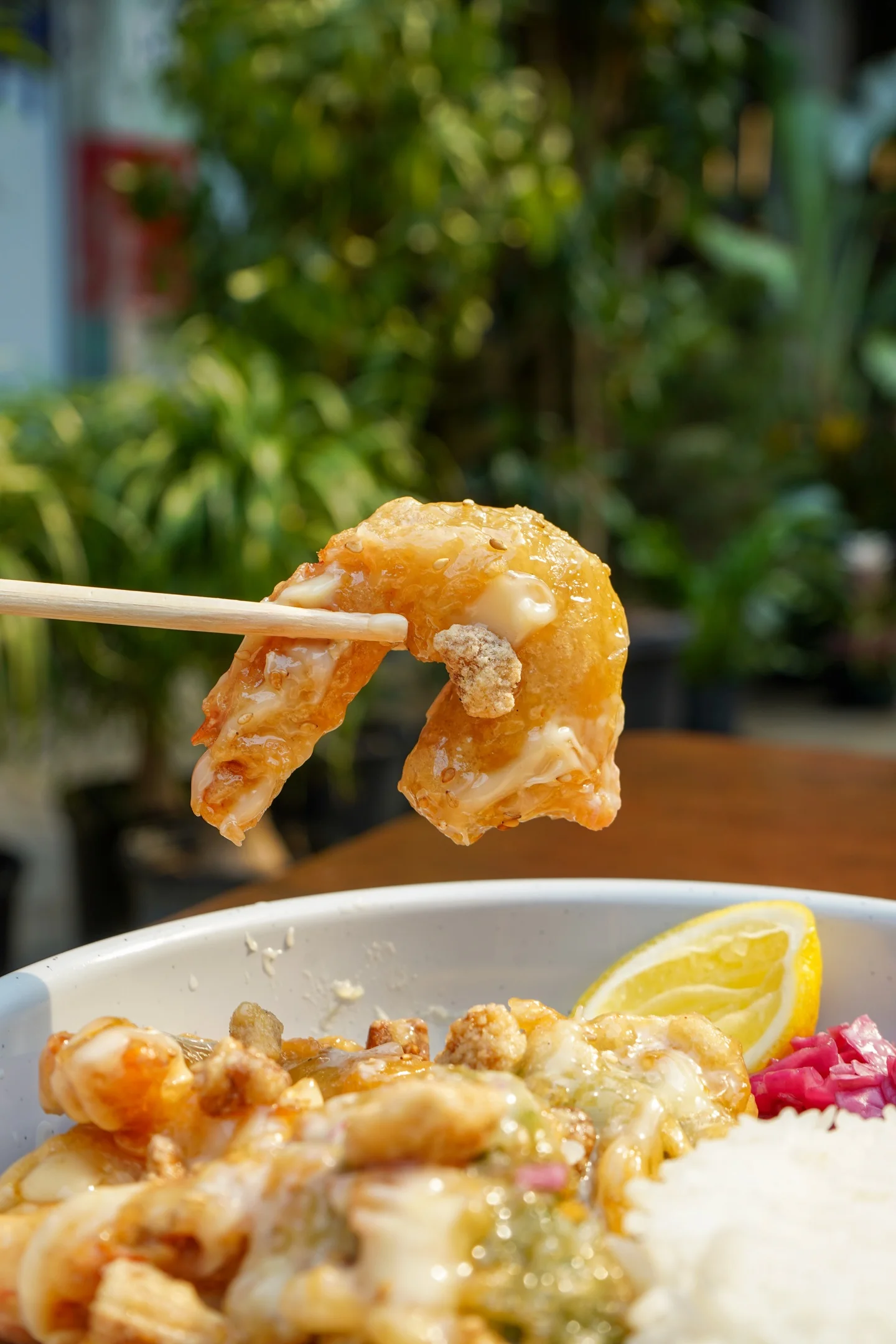 Crispy shrimp tempura