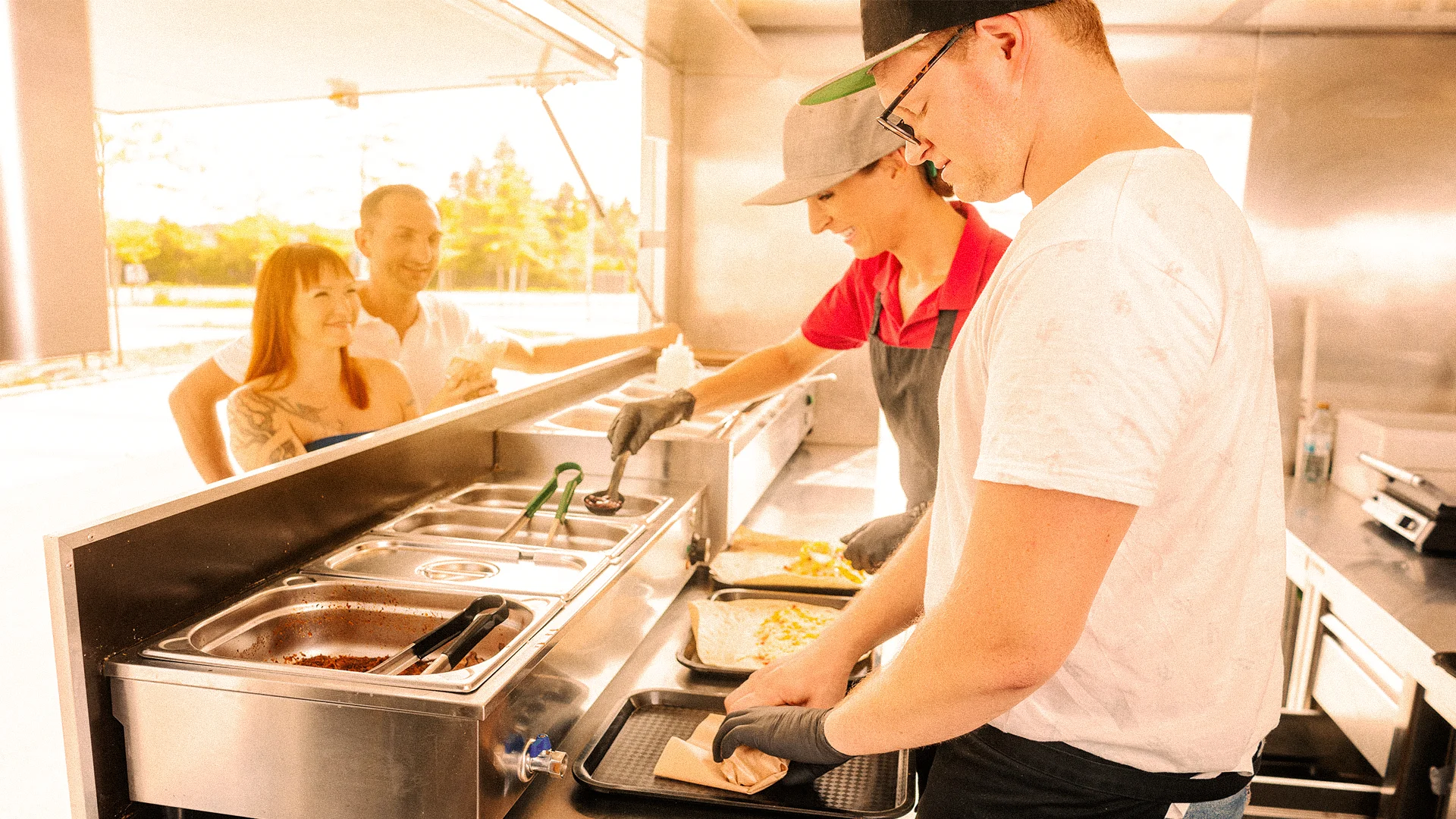 A restaurant chef preparing a dish