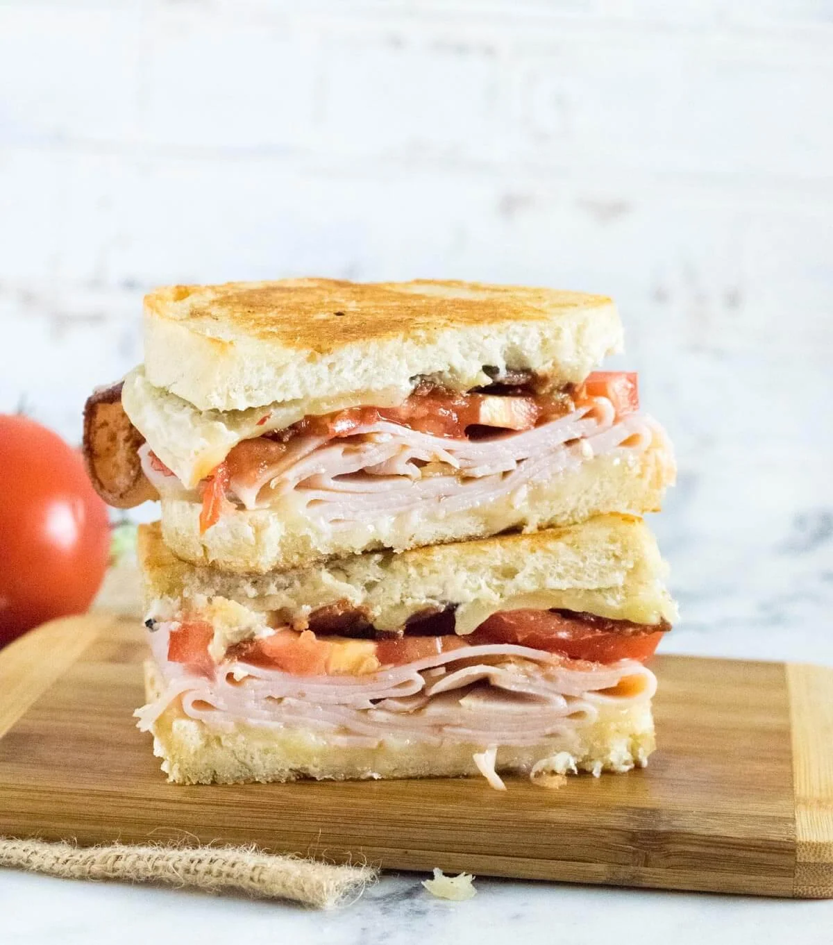 Turkey ham sandwich