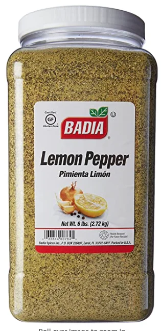 Badia Spices Lemon Pepper 4/6 Lb
