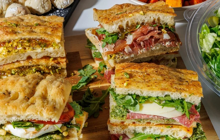 The Good Life Pack - Focaccia Sandwiches+ Salad + Side + Cookies.