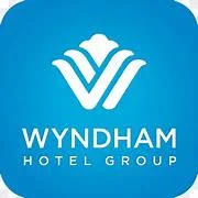 Wyndham Hotel Group logo on a blue background