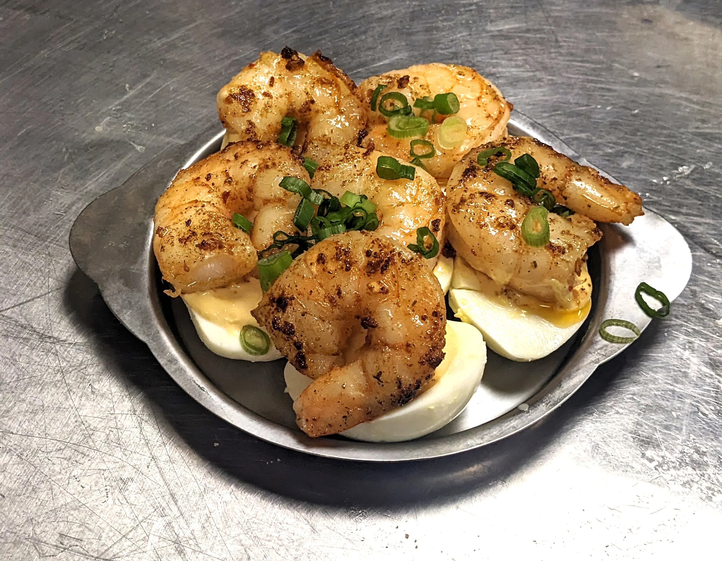 Cajun Shrimp Deviled Eggs Appetizer