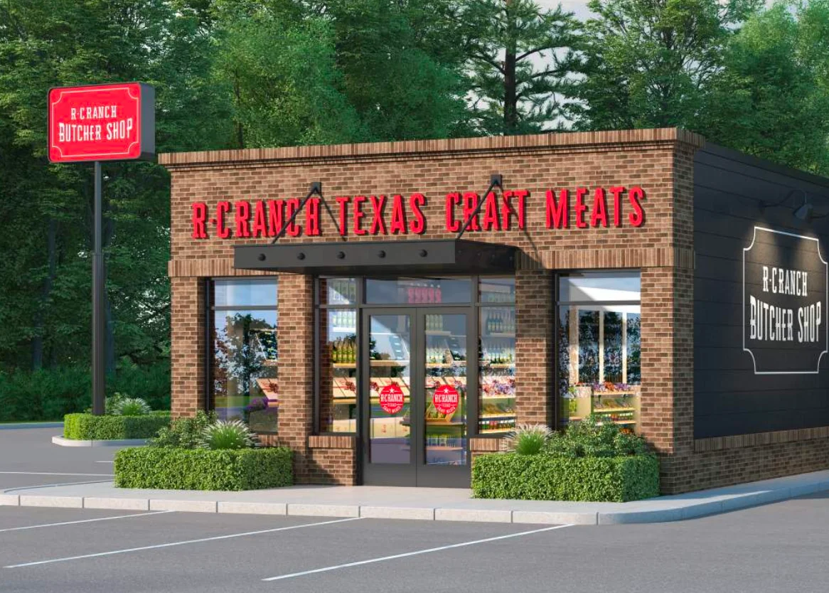Exterior view of R-C Ranch Texas Butcher Shop
