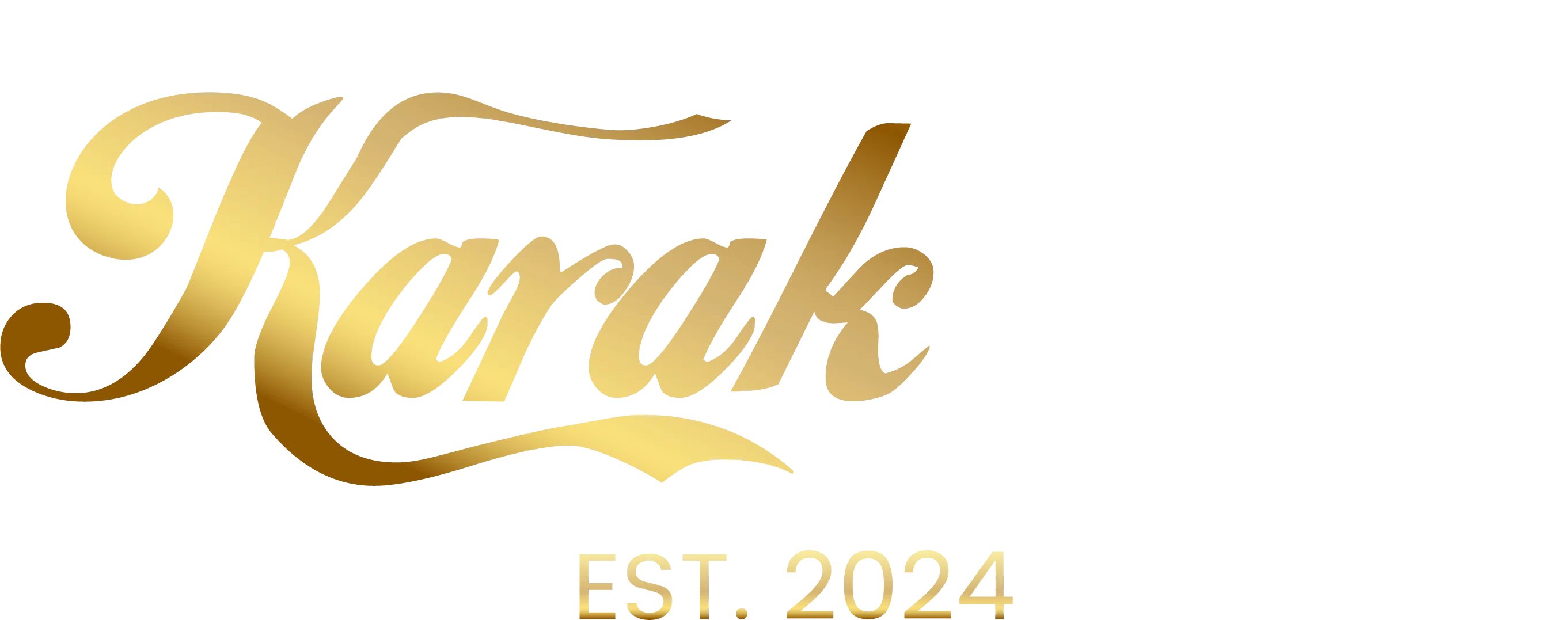 Elegant logo of Karak Cafe established in 2024