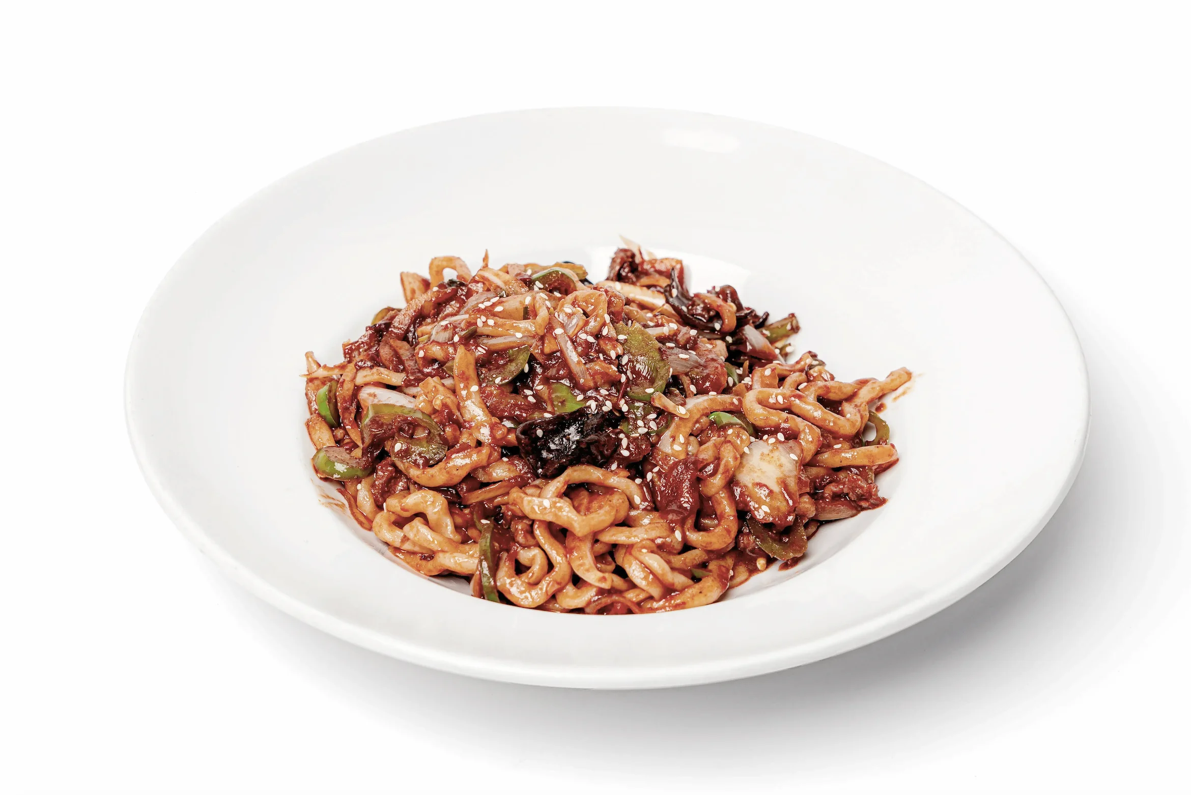 Chinese stir-fried noodles with vegetables